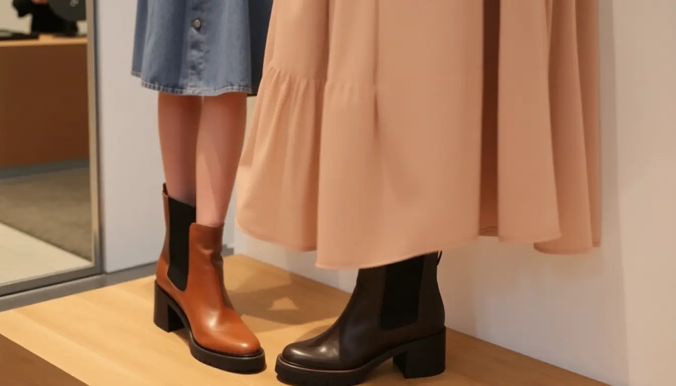 Empower Your Wardrobe: Styling Chunky Chelsea Boots and Midi Skirts for a Confident Look in 2025 - Ezeyor