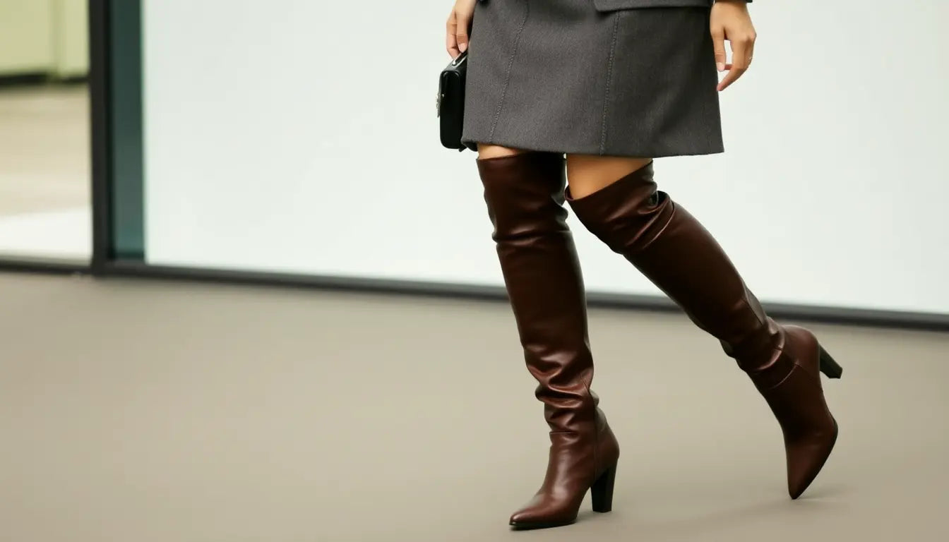 Confidently Chic: How to Style Knee-High Boots with Tailored Dresses for a Stunning Look in 2025 - Ezeyor