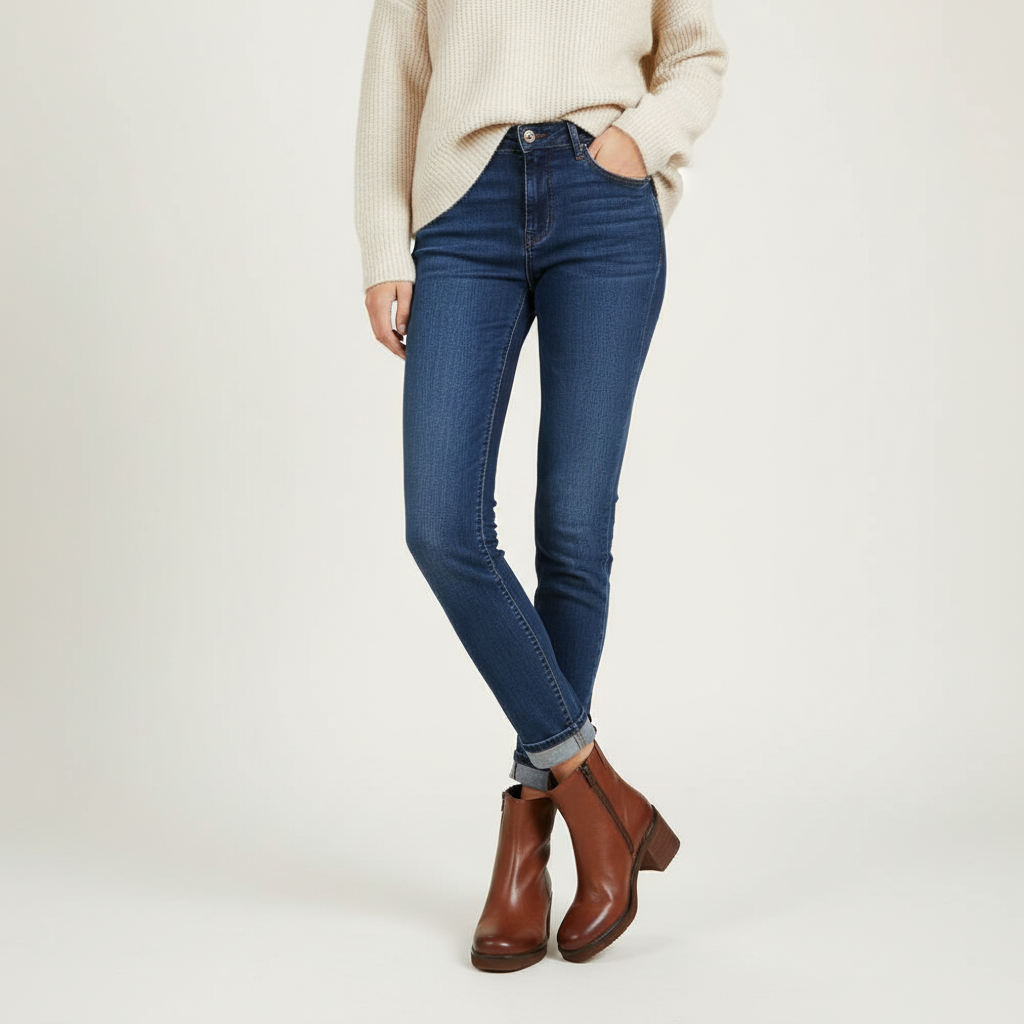 Women’s Tan Ankle Boots – Wide EE Fit – Tumbled Leather – Block Heel Van-Dal Shoes