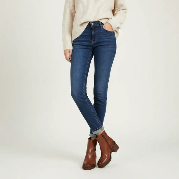 Women’s Tan Ankle Boots – Wide EE Fit – Tumbled Leather – Block Heel Van-Dal Shoes