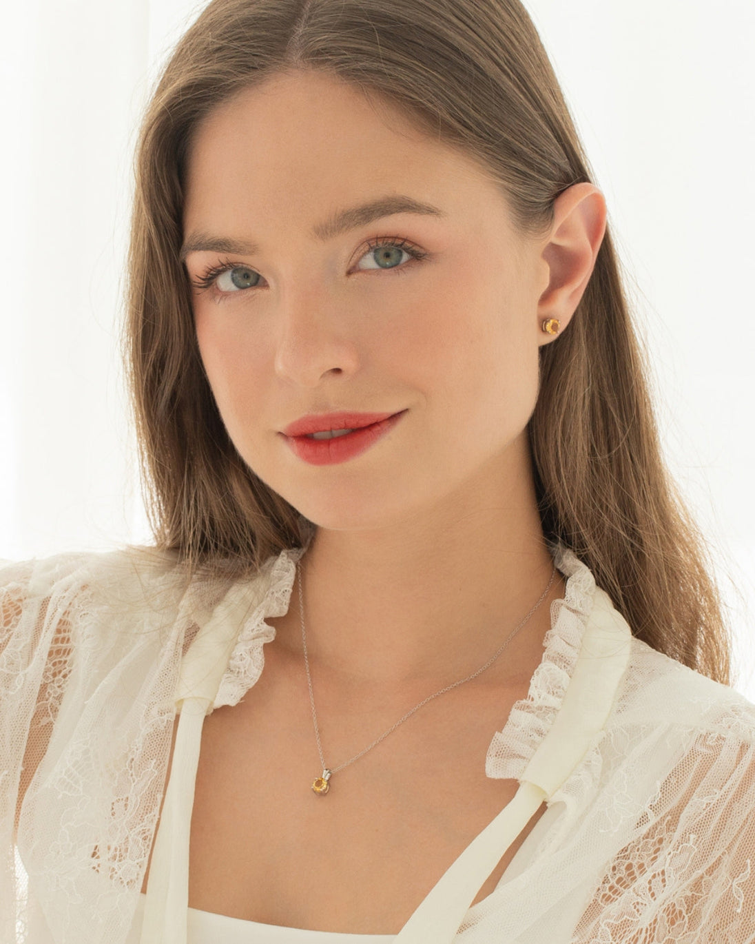 Citrine Everyday Jewellery Gift Set in Sterling Silver Vianne Jewellery