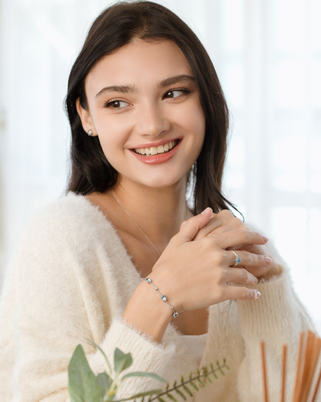 Mini Set 2 - Blue Topaz Jewellery Set in Sterling Silver Vianne Jewellery