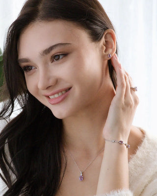 Mini Set 2 - Amethyst Jewellery Set in Sterling Silver Vianne Jewellery