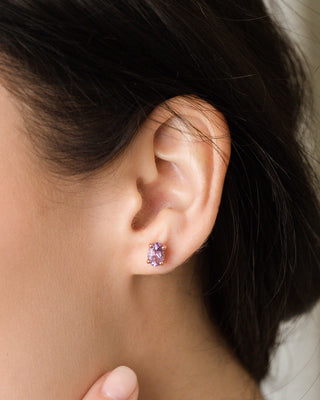 Complete Set - Amethyst Jewellery Set in 18k Rose Gold Vermeil Vianne Jewellery