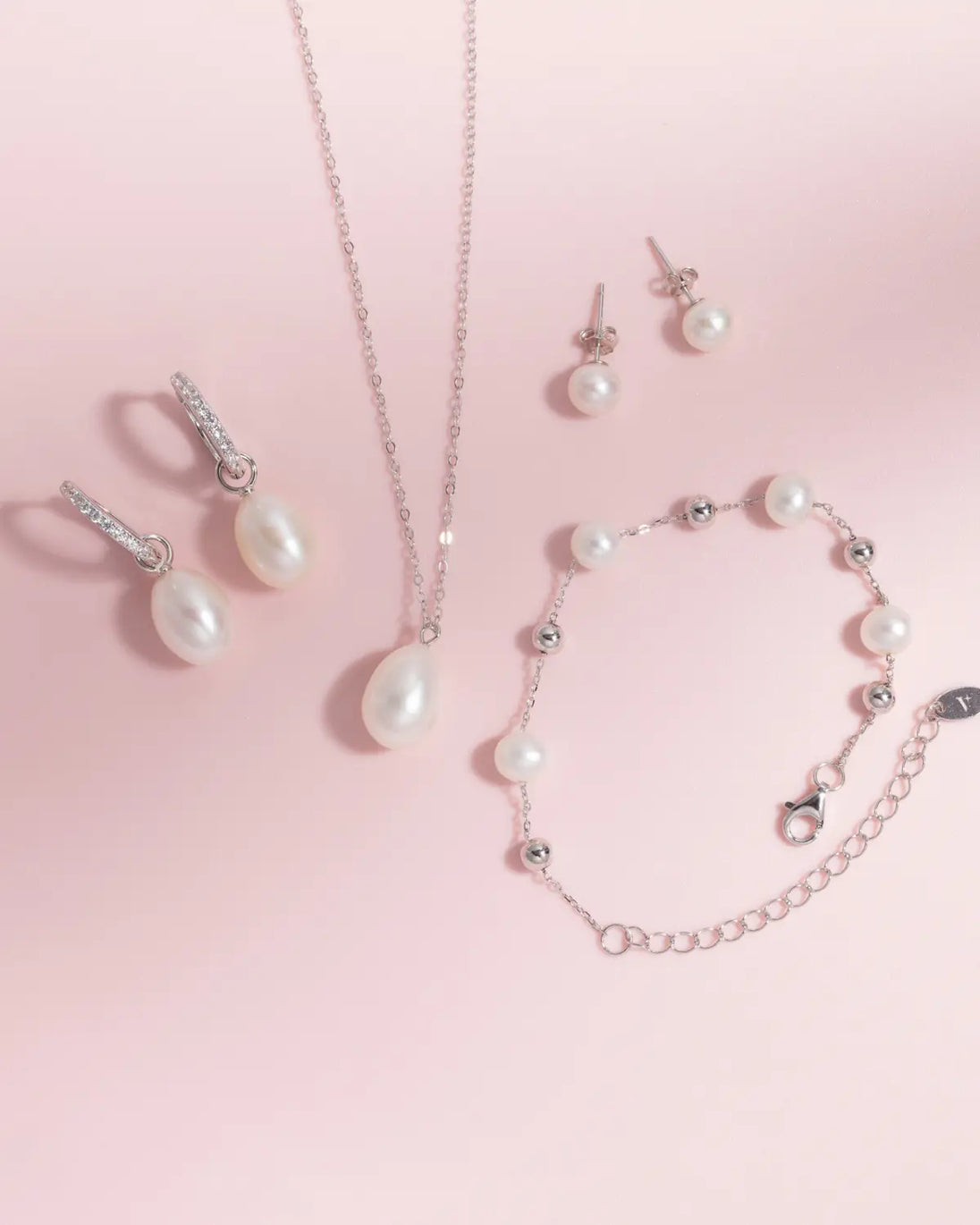 Large Pearl Pendant Necklace | Sterling Silver | 12-13mm Natural Freshwater Pearl Vianne Jewellery