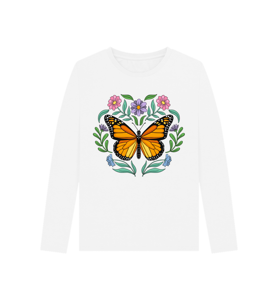 WhiteButterfly Organic Cotton Long Sleeve Top Butterfly Longsleeve Top