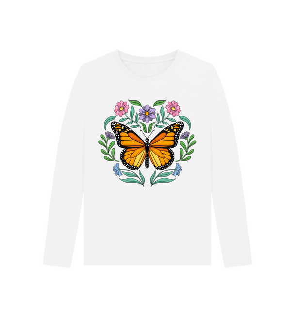 WhiteButterfly Organic Cotton Long Sleeve Top Butterfly Longsleeve Top