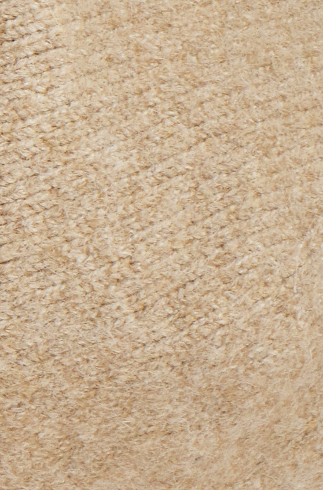 Yumi oatmeal soft knitted beret fabric texture close-up