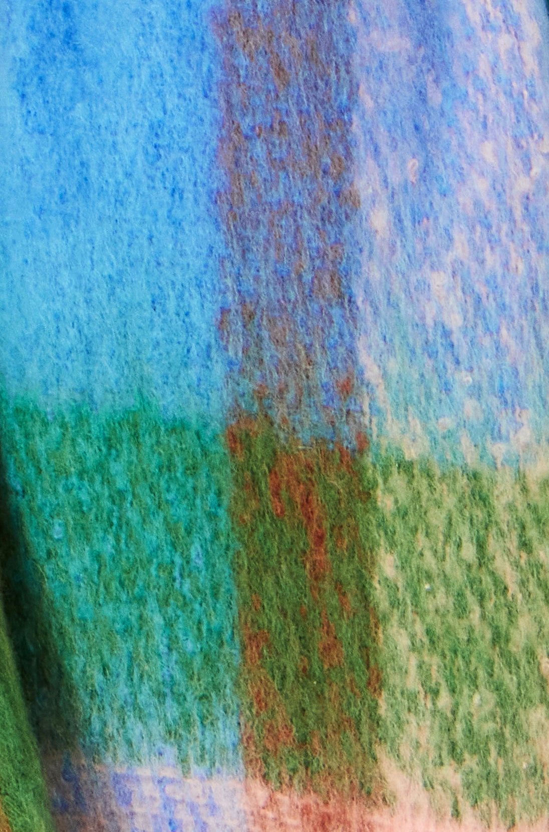 Blue And Pink Check Soft Scarf - Ezeyor