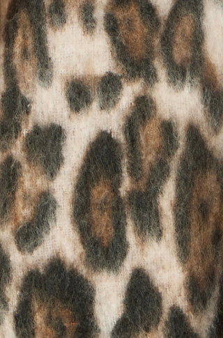 Brown Leopard Print Soft Scarf Yumi