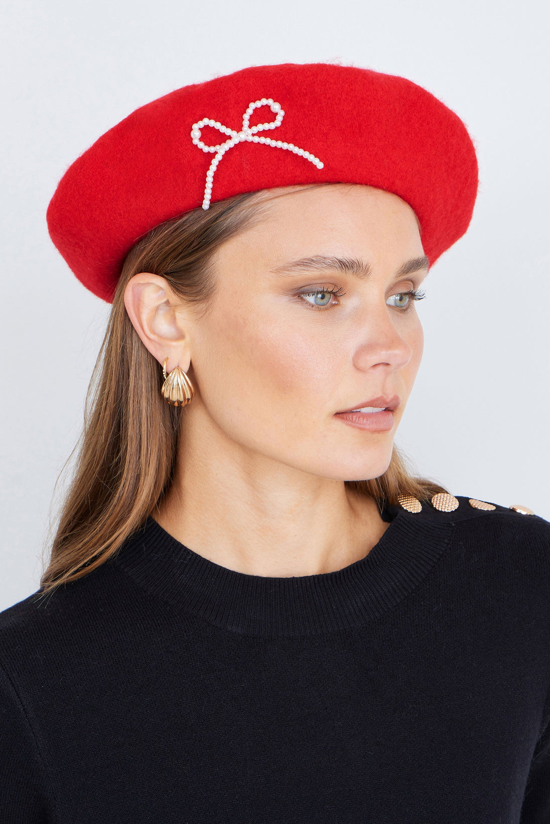 Red Bow Beret - Ezeyor