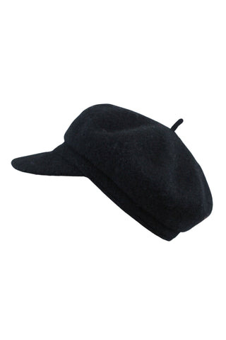 Black Baker Boy Hat - Ezeyor