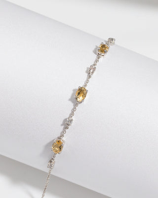 Citrine Bracelet in Sterling Silver Vianne Jewellery