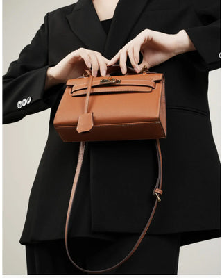 Stylish Cowhide Leather Mini Handbag Ezeyor