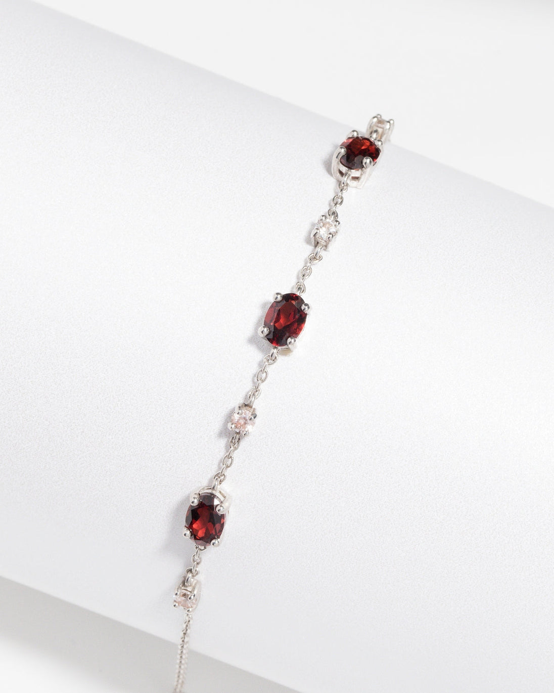 Garnet Bracelet in Sterling Silver Vianne Jewellery