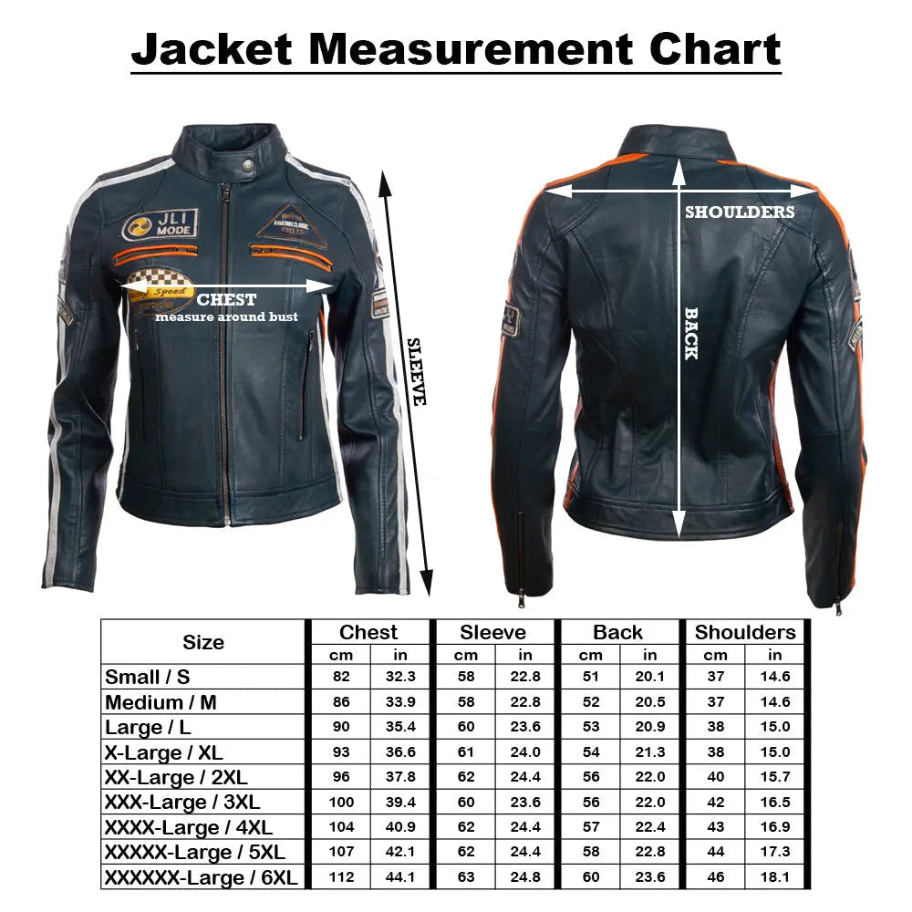 Women's Racing Biker jacket in platinum grey sheepskin nappa leather with zip fastening and racing stripes