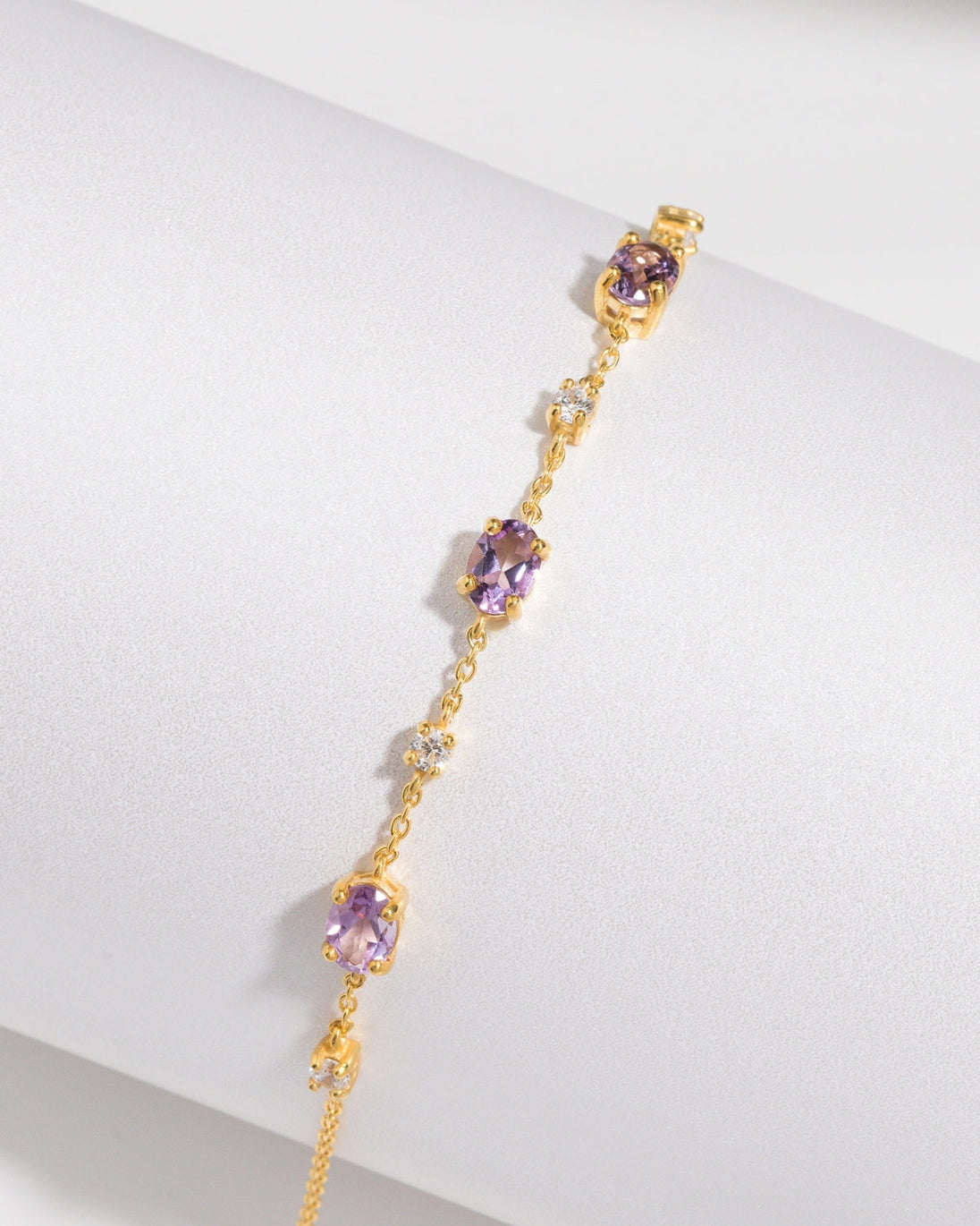 Mini Set 2 - Amethyst Jewellery Set in 18k Gold Vermeil Vianne Jewellery