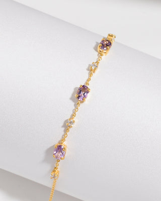 Mini Set 2 - Amethyst Jewellery Set in 18k Gold Vermeil Vianne Jewellery