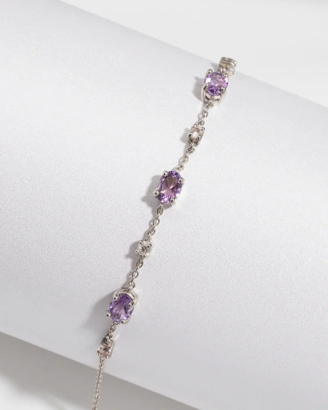 Lavender Amethyst Bracelet in Sterling Silver Vianne Jewellery