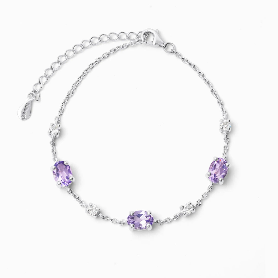Lavender Amethyst Bracelet in Sterling Silver Vianne Jewellery