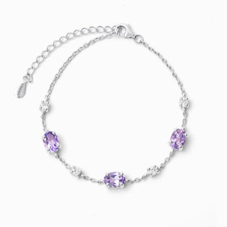 Lavender Amethyst Bracelet in Sterling Silver Vianne Jewellery