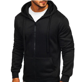 Cross-border Supply AliExpress Foreign Trade Men's European And American Simple Basic Hooded Cardigan Men's Fashion Sweater