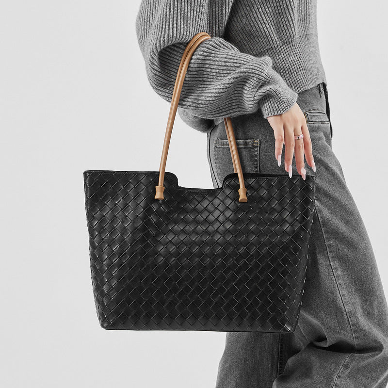 Handwoven Premium Leather Tote Bag