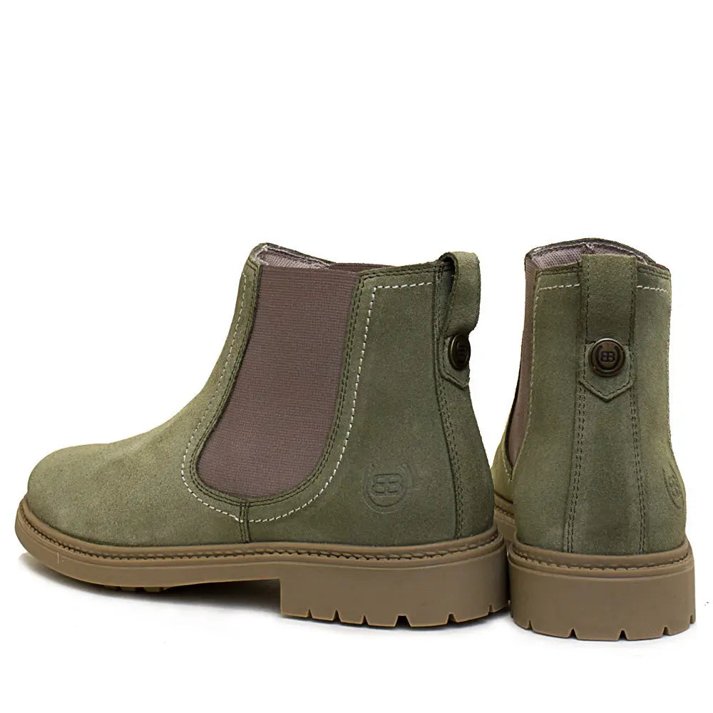 Toddy Short Boot - Sage Green Bareback Footwear