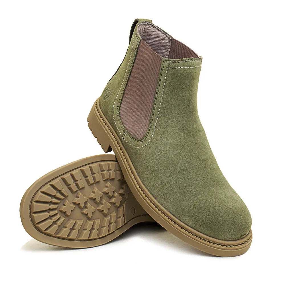 Toddy Short Boot - Sage Green Bareback Footwear