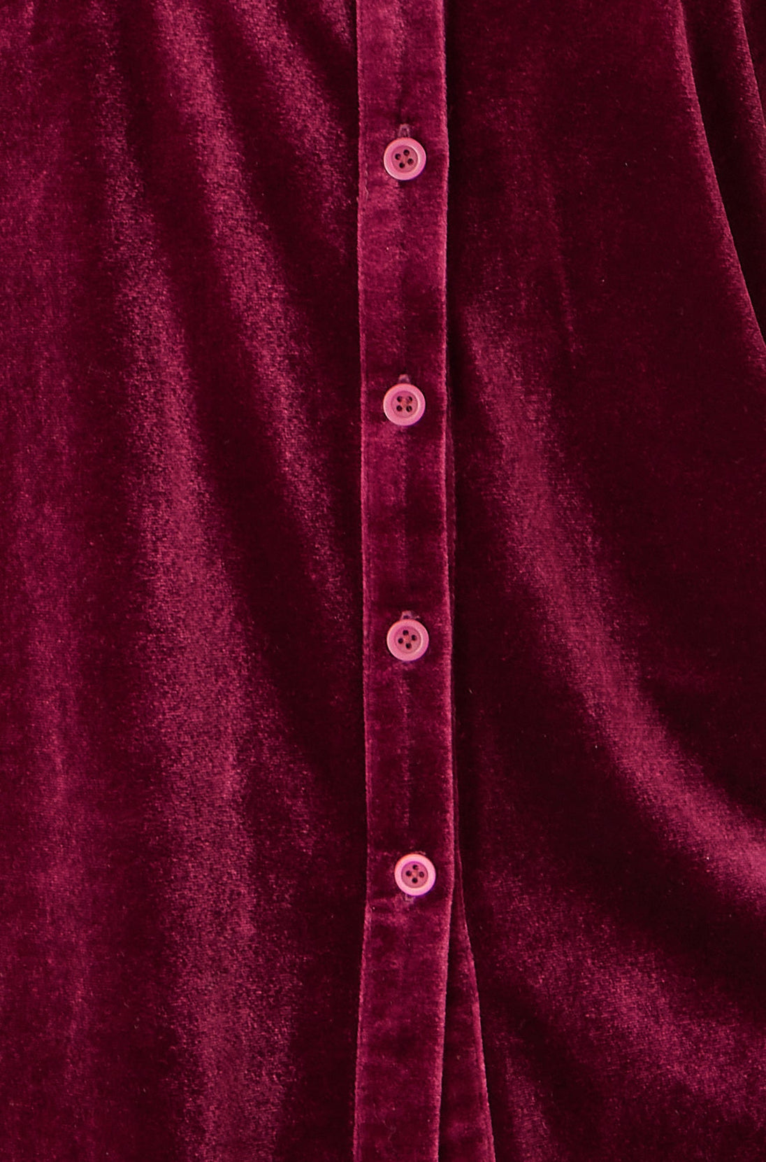 Yumi Burgundy Velvet Relaxed Fit Shirt - Ezeyor