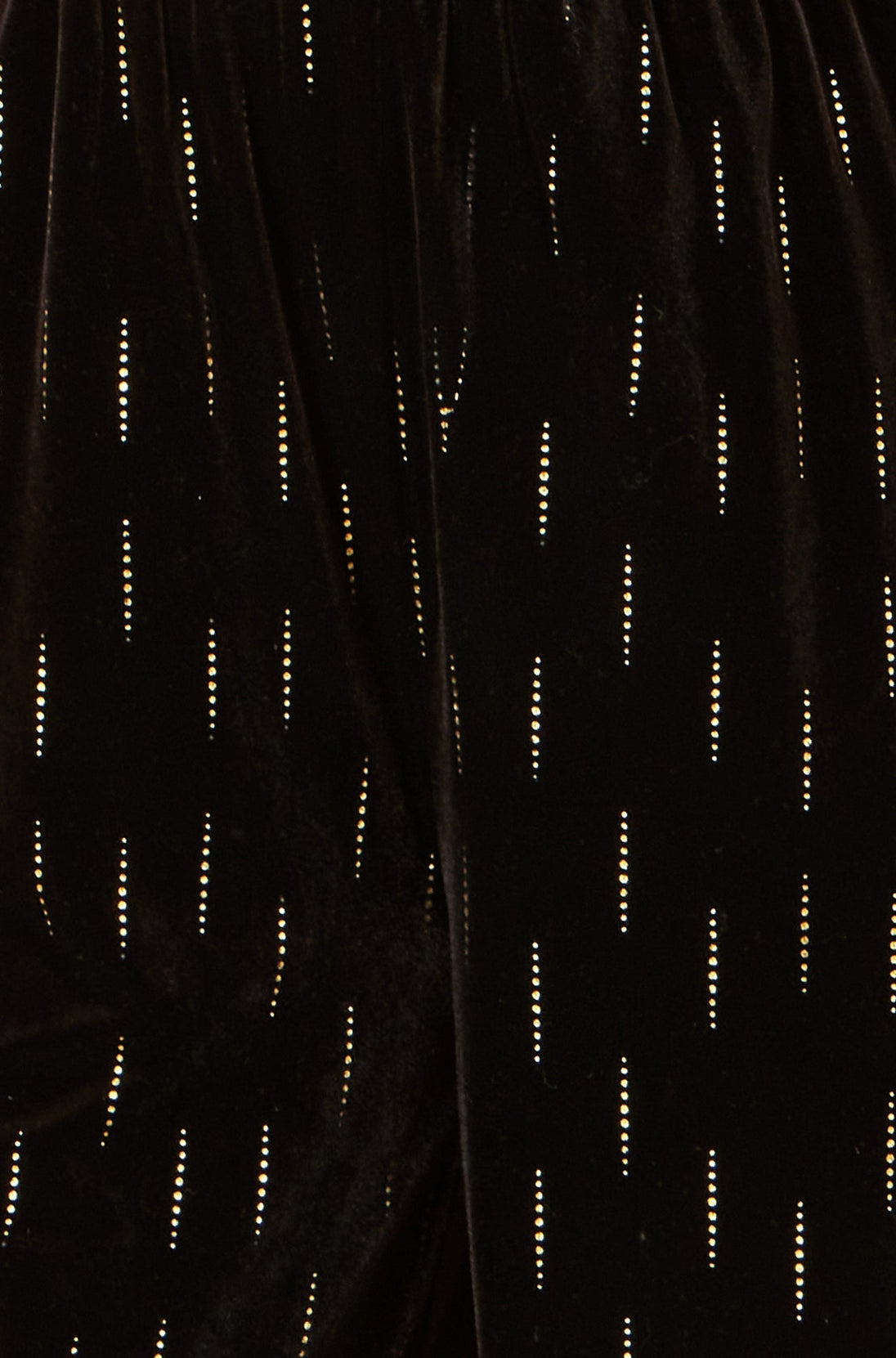 Yumi Black Foil Print Velvet Jumpsuit - Ezeyor