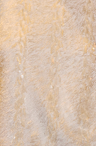 Ivory Hanging Sequin Long Sleeve Top Yumi