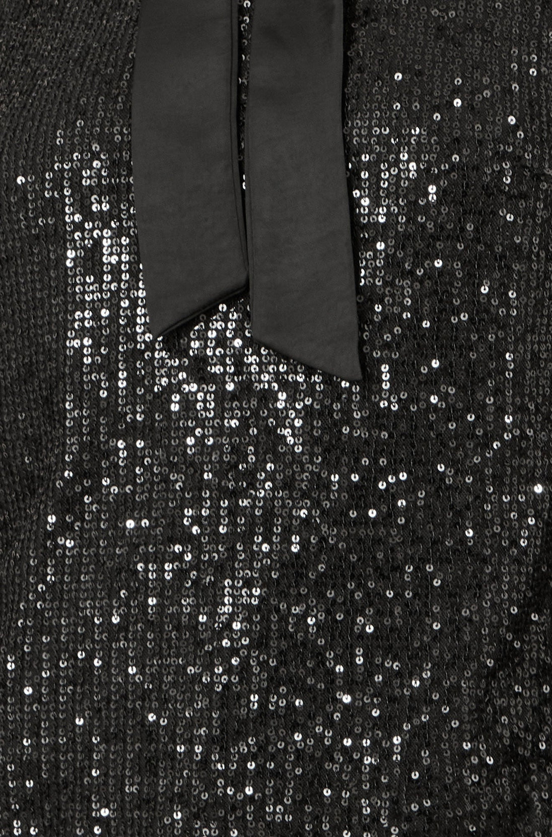 Yumi Black Sequin Bow Top Yumi