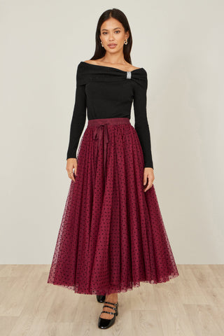 Black Sparkle Bardot Jumper With Diamante Detail - Ezeyor