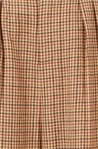 Yumi Brown Check Wide Leg Trousers Yumi