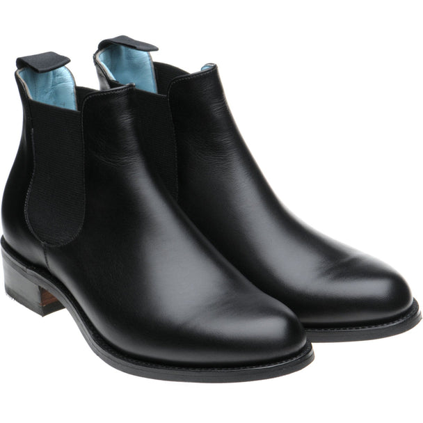 Tamara ladies rubber-soled Chelsea boots in black calf Herring Shoes