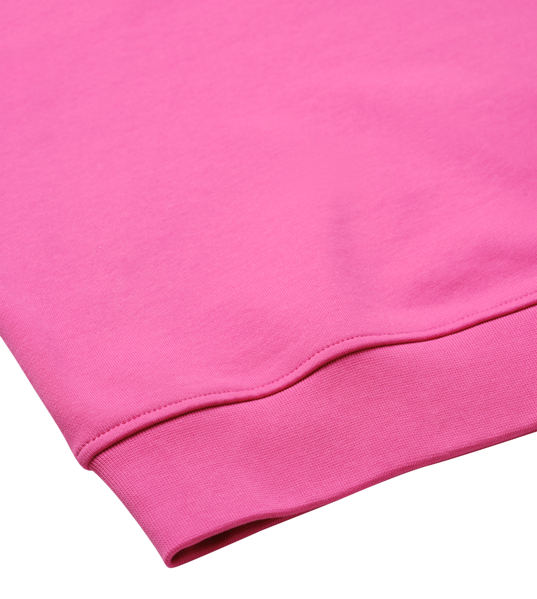 Lippy womens oversized hoodie hyper pink boxy cut ribbed detailing organic cotton blend