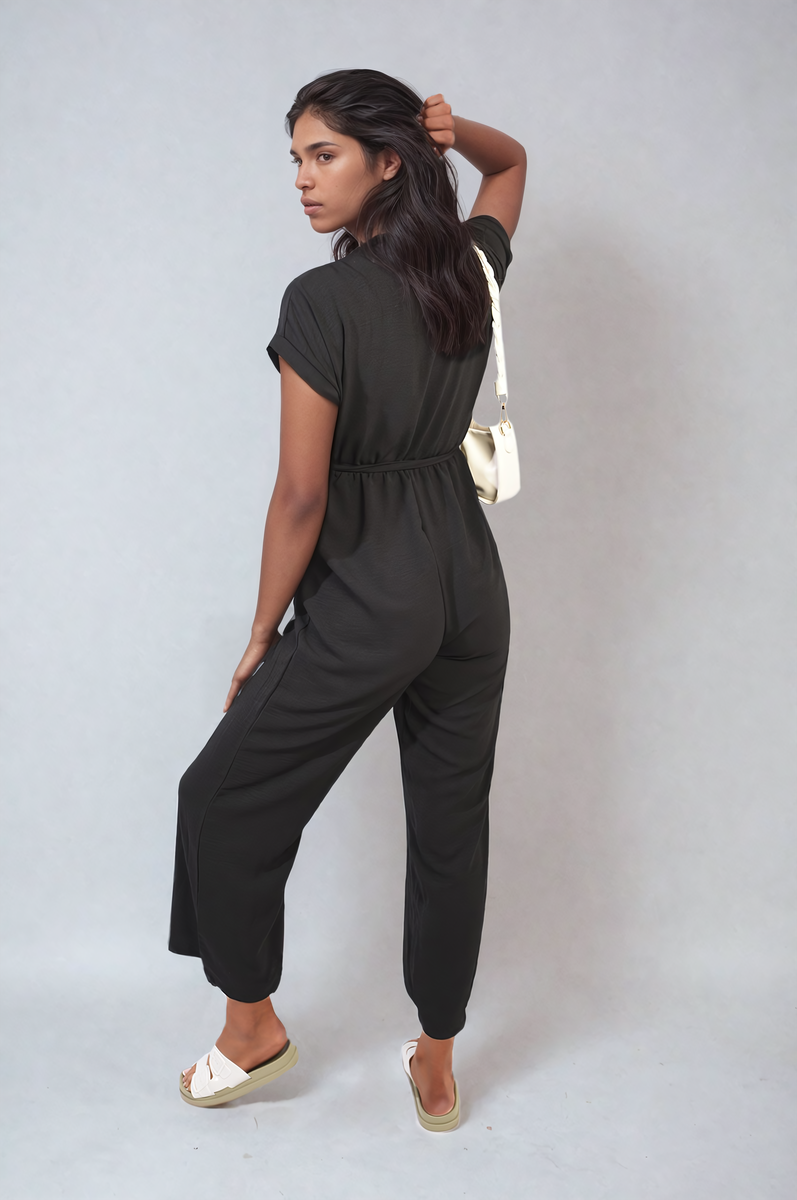 v neck jumpsuit