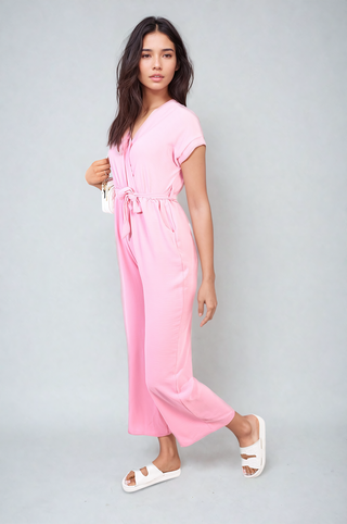 v neck jumpsuit