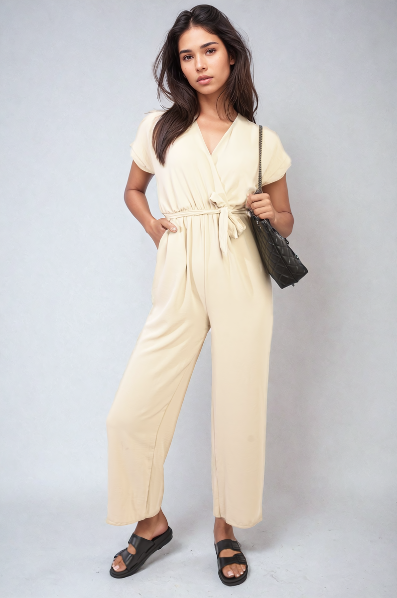 v neck jumpsuit