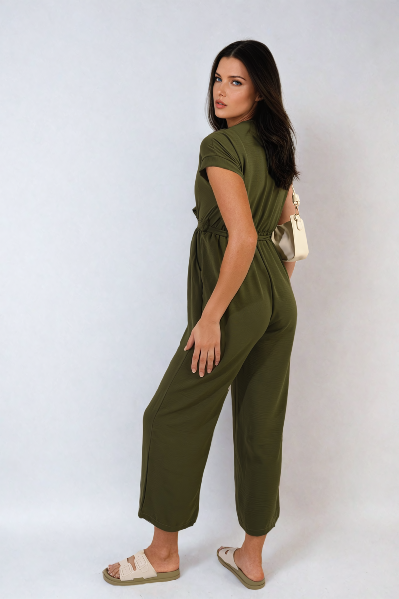 v neck jumpsuit