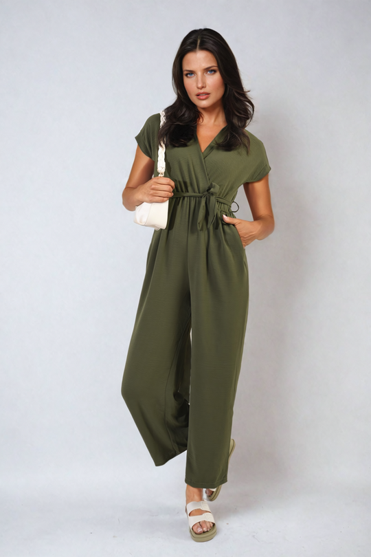 v neck jumpsuit