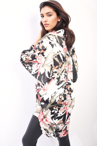 Floral Long Sleeve Oversized Top