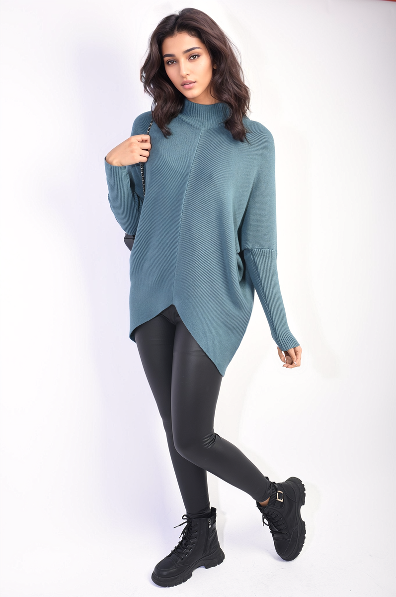 Turtle Neck Knitted Jumper