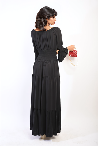 Ruffle Hem Maxi Dress