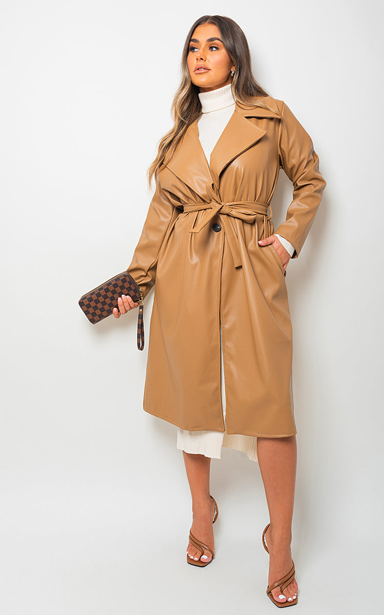  Belted Trench Coat