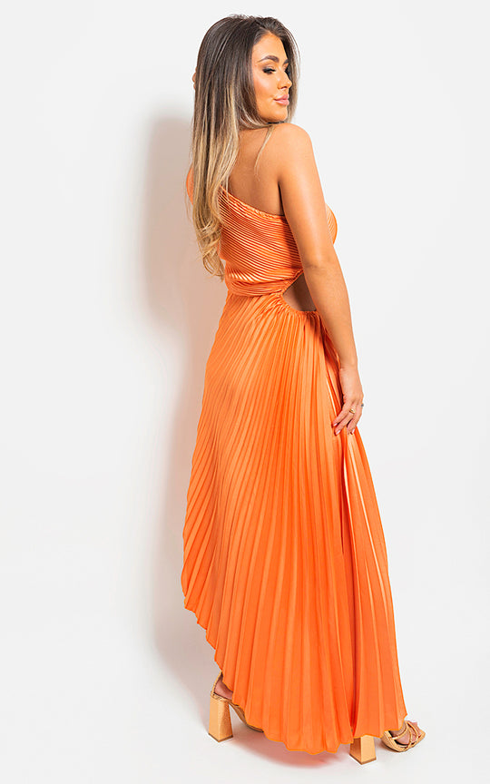 Pleated Party Dress