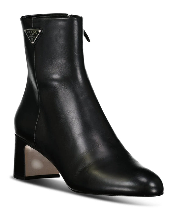 Prada Trochetti Black Leather Boots Boinclo