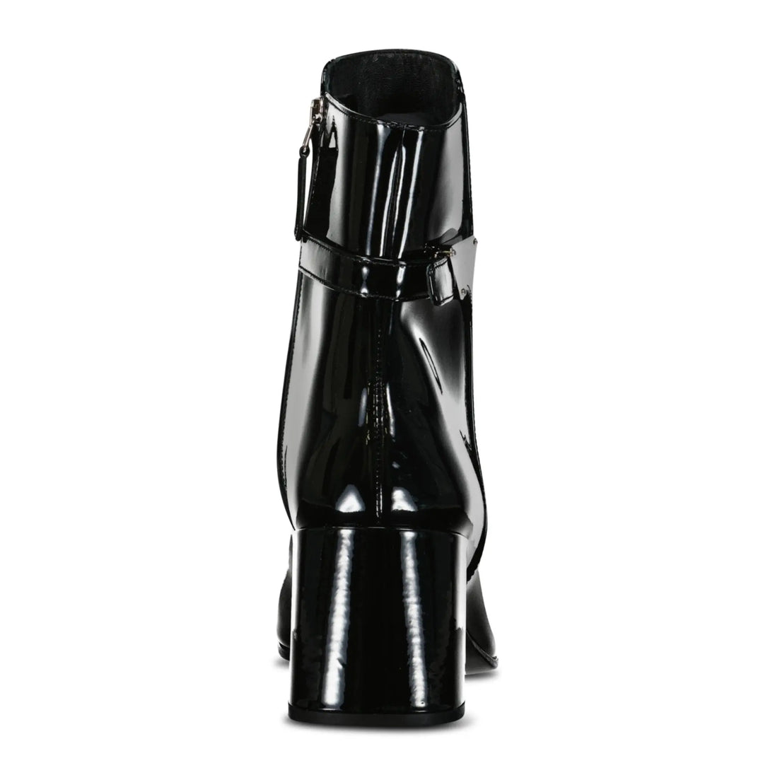 Prada Tronchetti Ank Boots in Black Patent Leather Boinclo